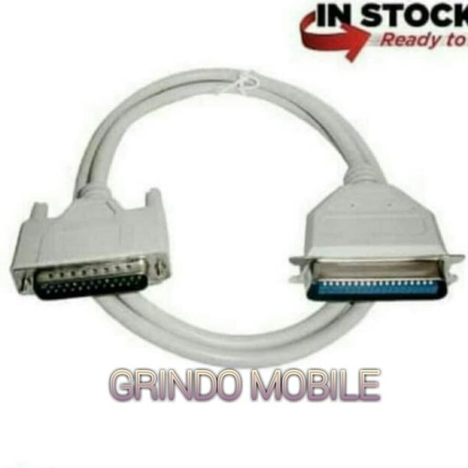 Kabel Lpt Db 25 Printer Paralel 1,5 Meter Epson Lx-300/Lx-300+/Lx-310 Terbaru