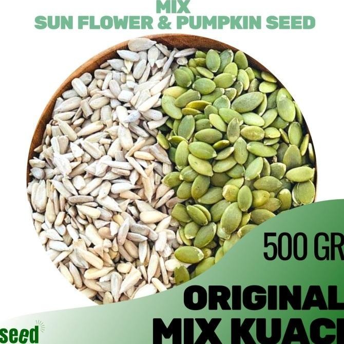 

Mix Nut Pumpkin & Sunflower 500gr /Biji Labu & Bunga Matahari Panggang