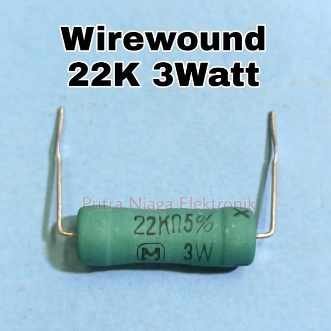 Terbaru Resistor Wirewound 22K 3Watt Panasonic 22K 3 Watt Original putr4n Buru Order