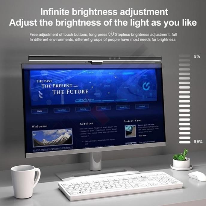 TERBARU SUIRGE MONITOR LIGHT BAR LAPTOP ADJUSTABLE READING LIGHT SCREEN 