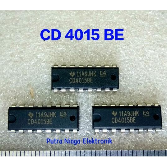 Baru ic CD4015BE Dip 16 pin CD4015 / TC4015 / HEF4015 / HCF4015 putr4n Kualitas Baik