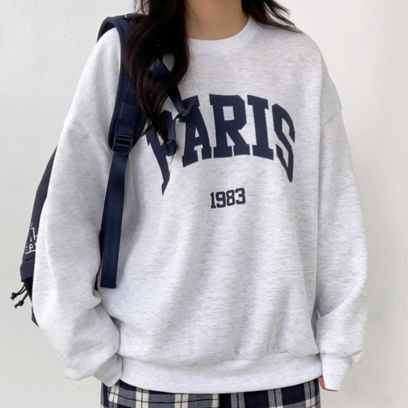 Epix Apparel Jaket Sweater PARIS 1993 Sablon Korean Street Style Big Size Oversize S M L XL 2XL 3XL 