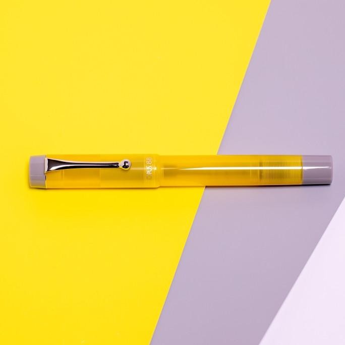 

Opus88 Demonstrator 2021 Yellow Grey Fountain Pen