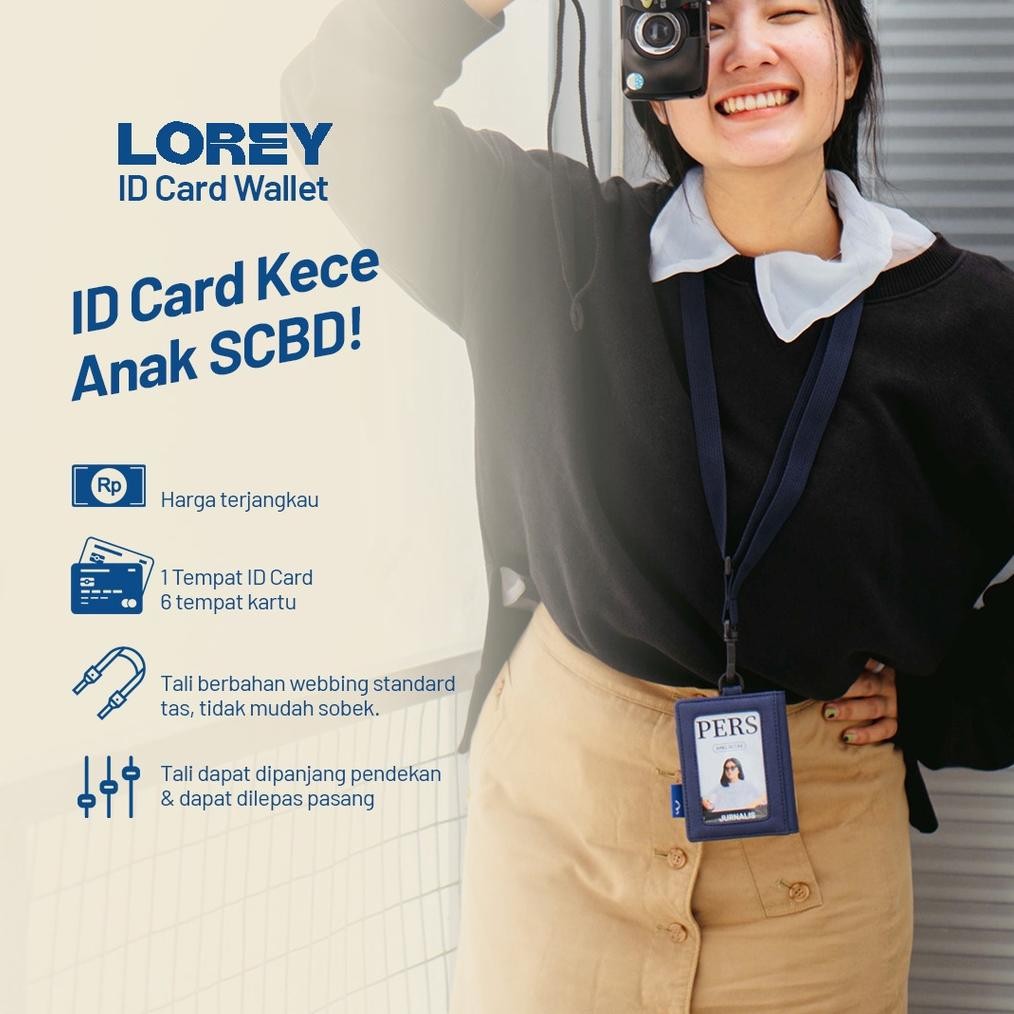 

ORIGINAL Wallts Lorey - Lanyard Name Tag Id Card Pria Wanita eq-77