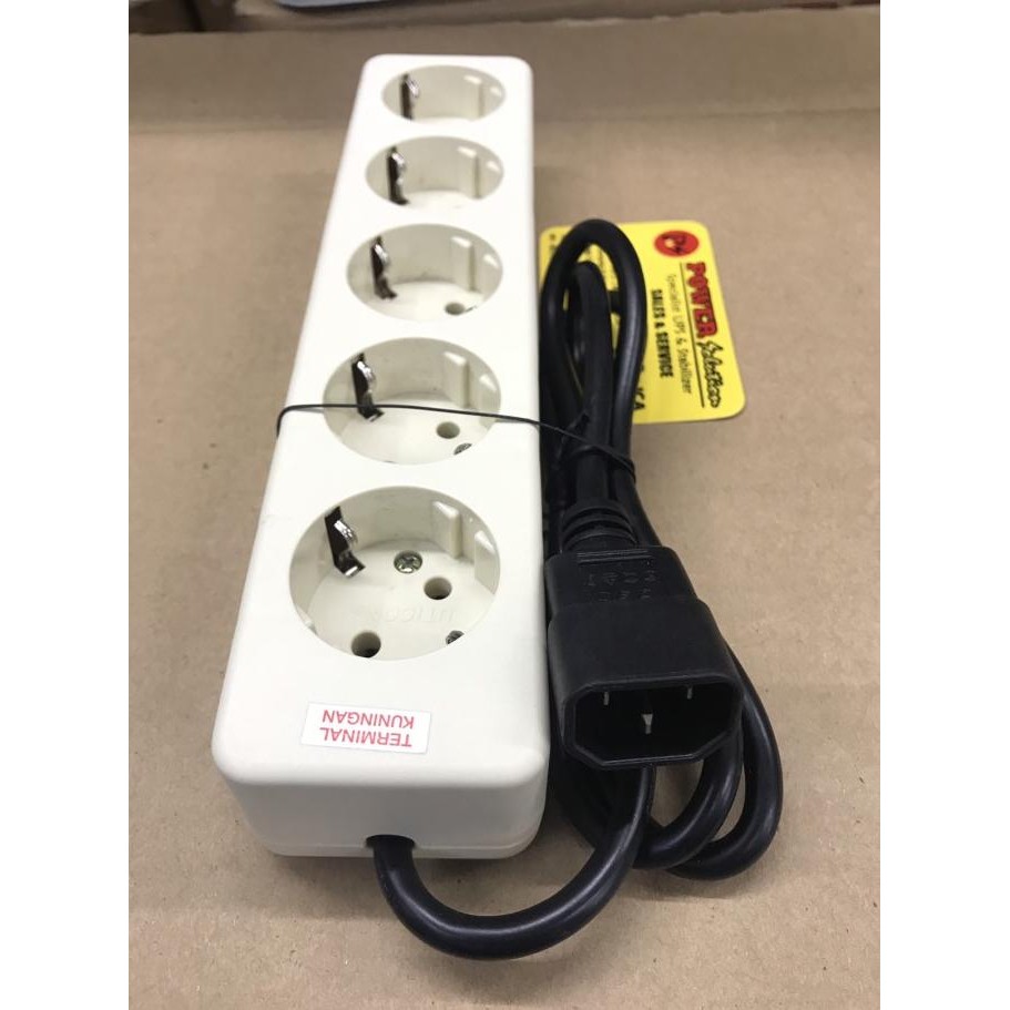 Jek Konverter pdu kabel colokan iec 320 C14 stop kontak arde ups Apc 5