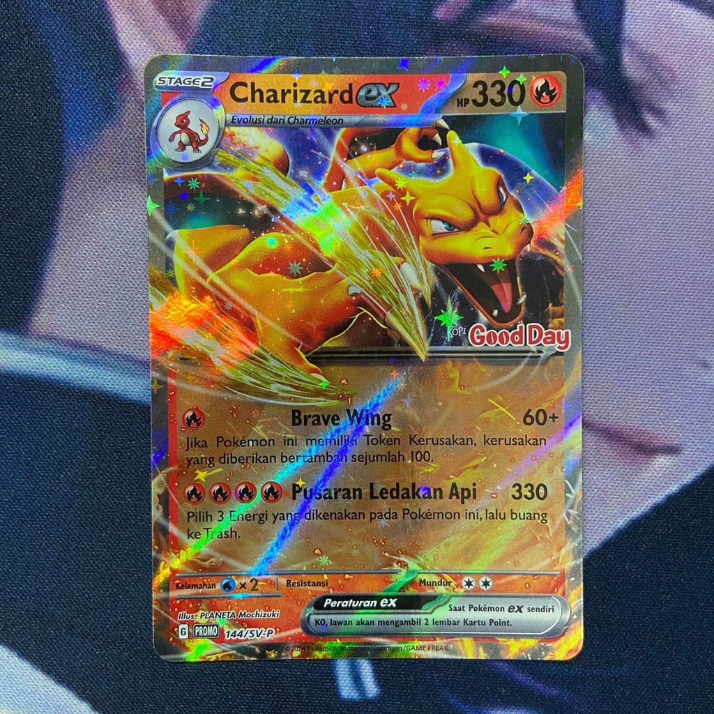 pokemon (ID) charizard ex kopi good day - PROMO 144/SV-P - FOIL