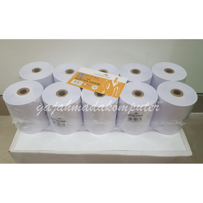 

Terlaris Kertas kasir struk 75 x 65 paperline 1ply SALE