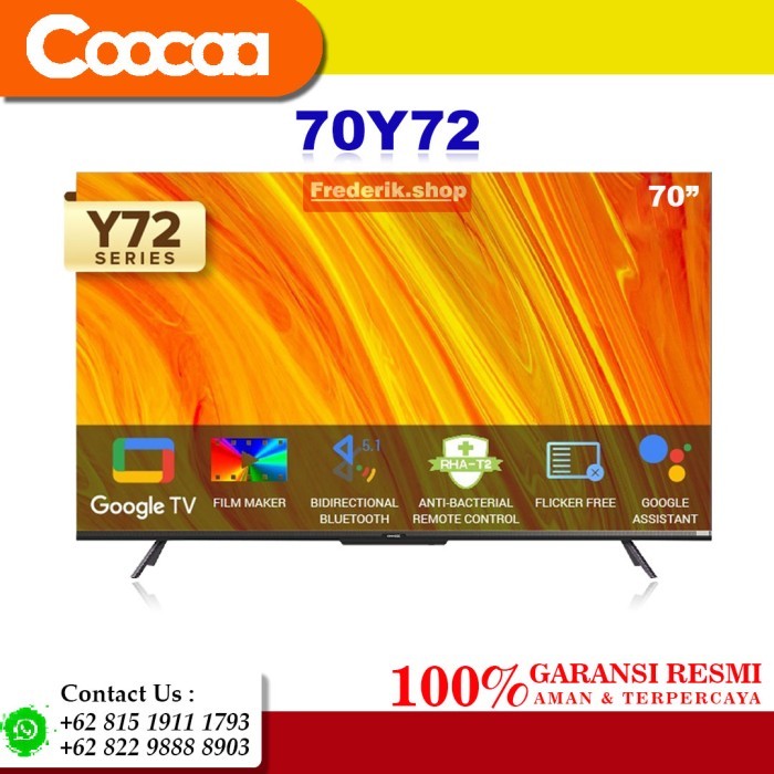 Toko Bakia -- Coocaa 70CUC6500 Android 10 Smart TV 4K UHD LED TV 70 Inch CUC6500