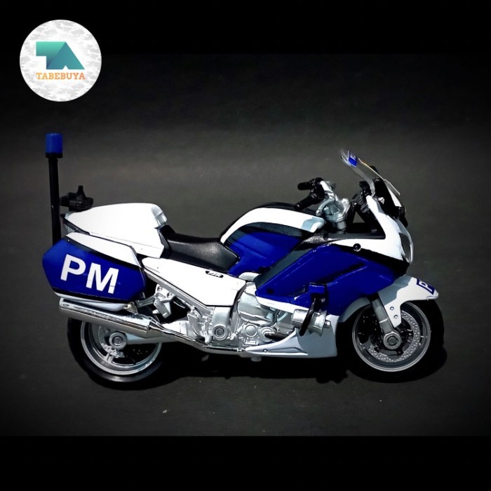 Limited Diecast Motor Yamaha Fjr 1300 Custom Polisi Militer 1/18