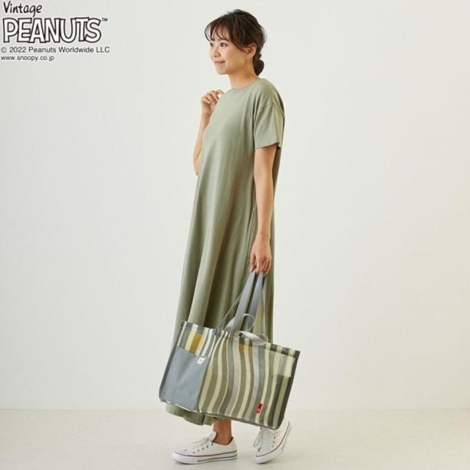 TAS JARING SNOOPY ROOTOTE JUMBO SLING BAG SELEMPANG TAS LUCU UNIK GEMOY GEMES KEKINIAN MODERN KAIN H