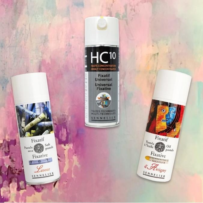 

Sennelier Aerosol Fixative Spray Fiksatif Cat Pelindung Karya Lukis