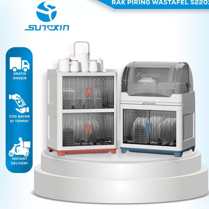 Sunxin  rak piring wastafel S2201/ rak cangkir /  rak piring Plastik /