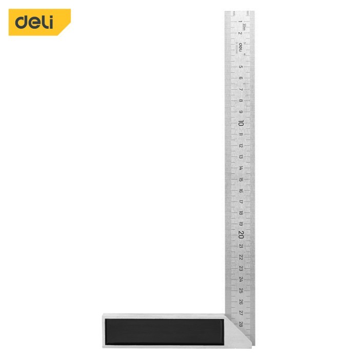 

Deli Penggaris Siku L / Steel Angle Ruler Mistar Garisan Siku EDL302XX