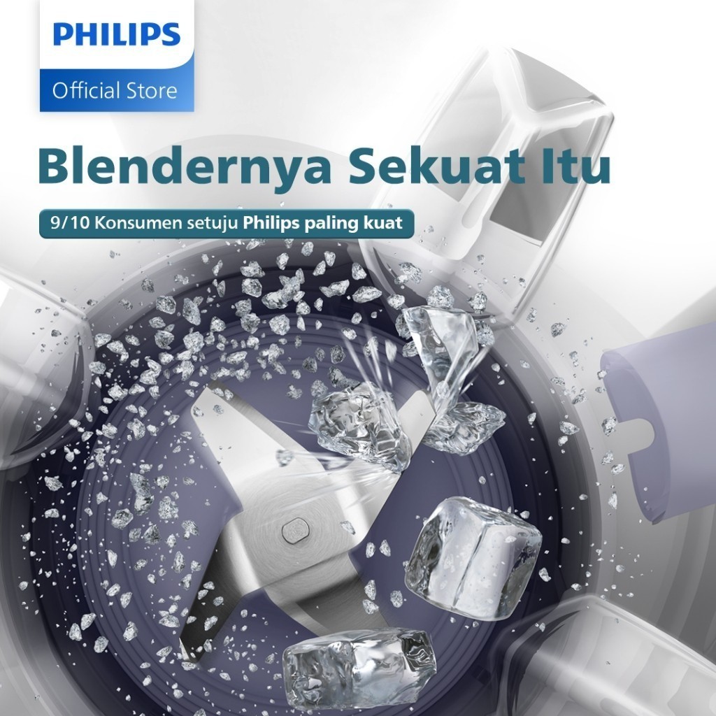 Blender Philips Plastik 2 liter - 5000 Series HR2221/00 - Blender jus - Blender bumbu philips - Dry 