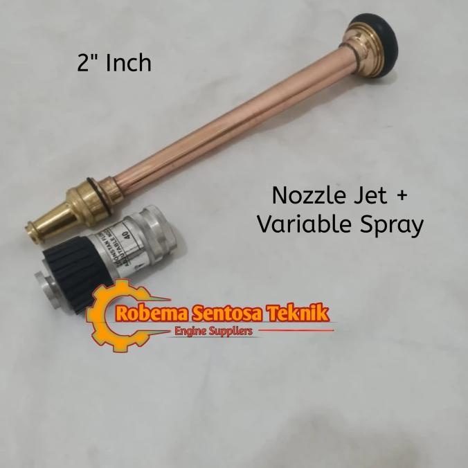 Jet Nozzle Sprayer + Variable Pemadam 2 Inch Full Kuningan