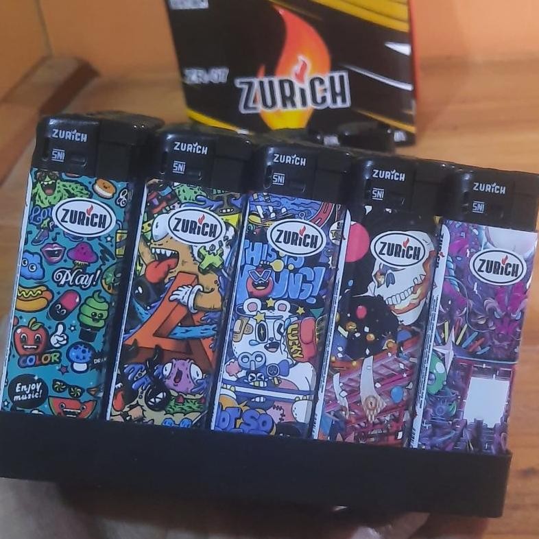 Korek api Magnet ZURICH ZR-07 Motif / korek gas / korek api / pemantik