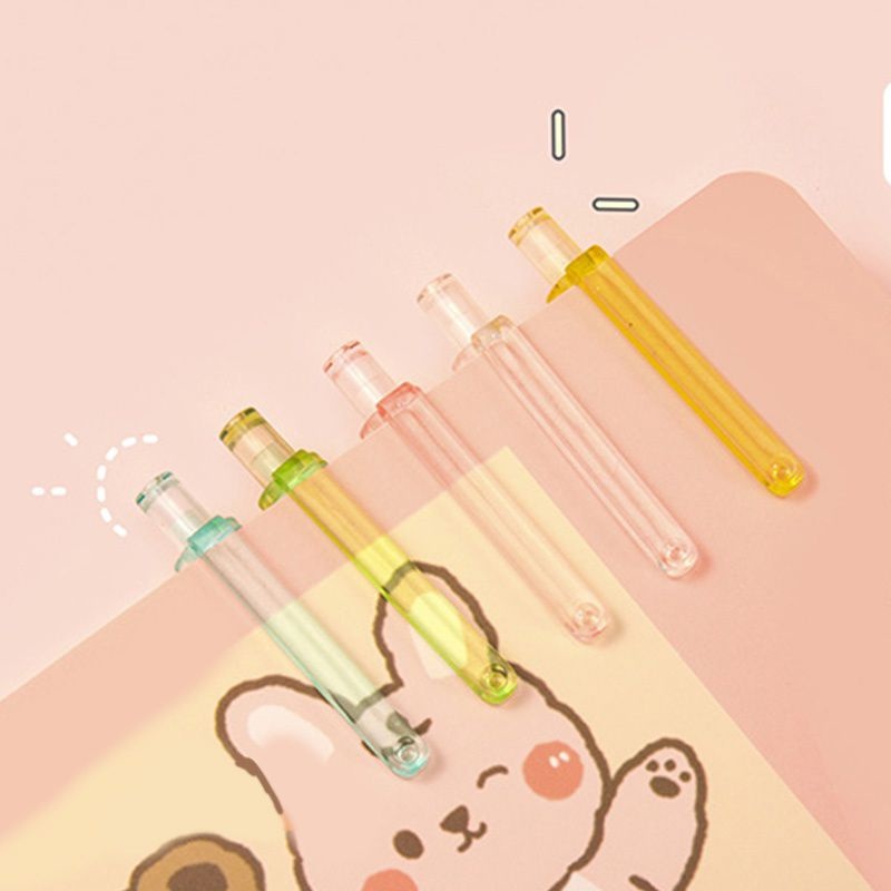 

KIANDAA PC0001 1pc Pulpen mekanik cetek gel satuan lucu motif beruang cute korea dino anak perempuan