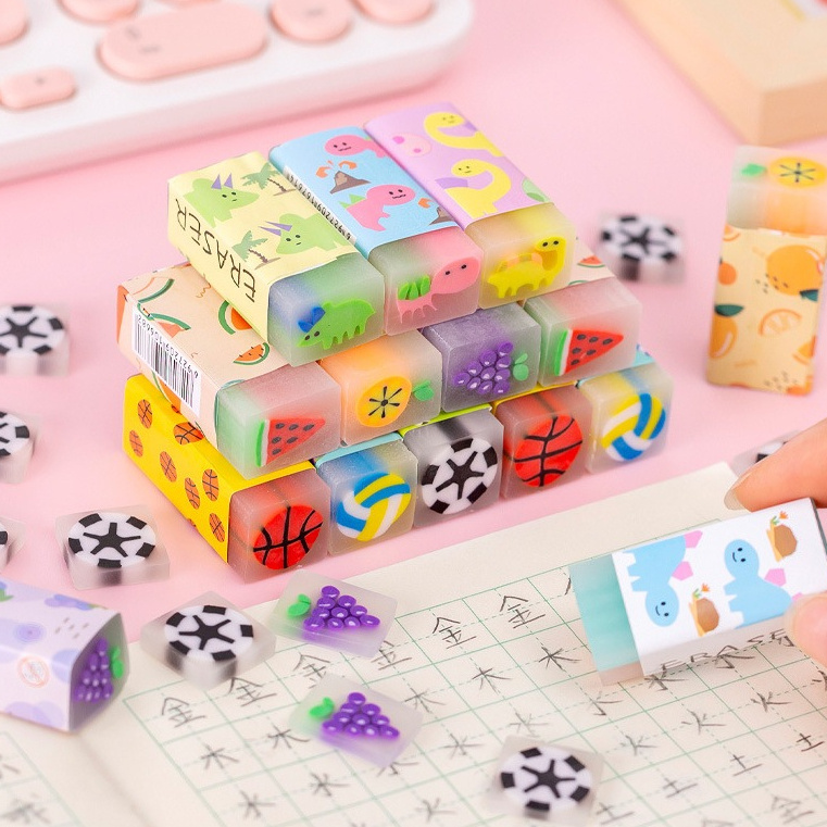 

Penghapus Lucu Imut Motif Buah Hewan Dinosaurus Hati Astronot Eraser Bunga Pink Kelinci Bola