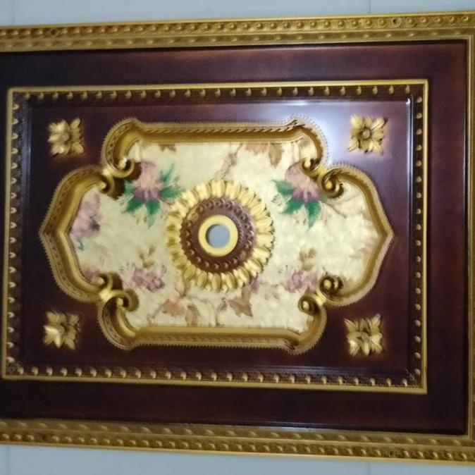 Hiasan Plafon Pvc Ornamen Lampu 70 X 90Cm Lampu Hias Motiv Ekadwihsnh