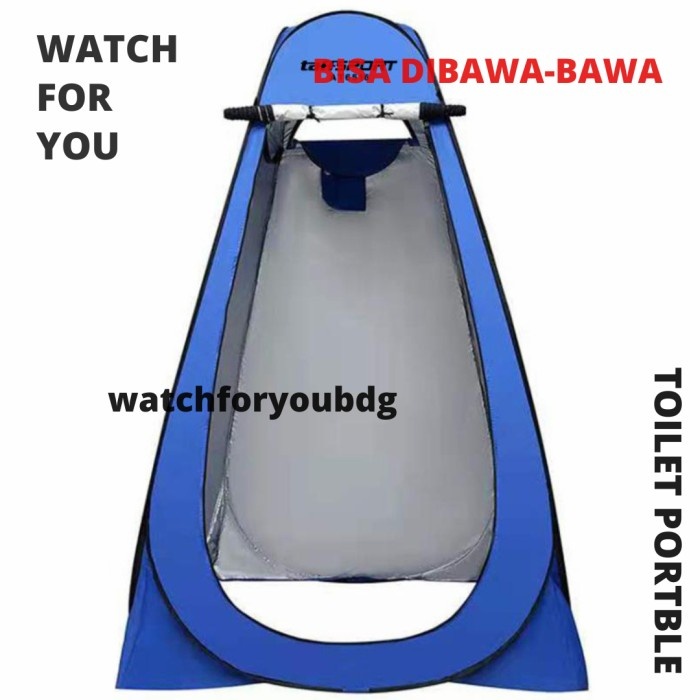 TERBARU TOILET TENDA LIPAT PORTABLE CAMPING WC AUTOMATIC OTOMATIS OPEN TERBUKA