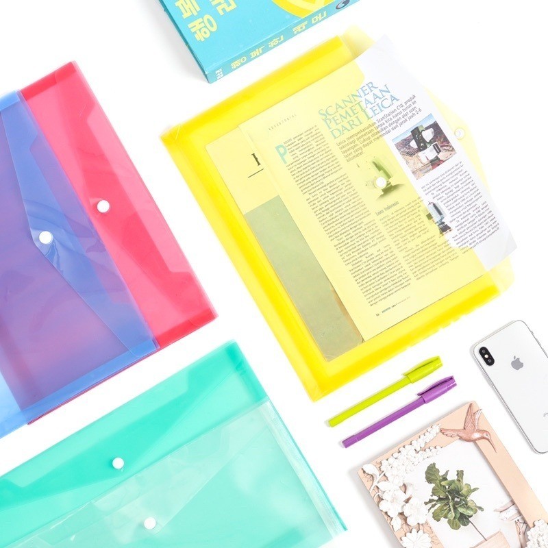 

Map Plastik 1 Kancing Folio Map Plastik Warna Kancing satu