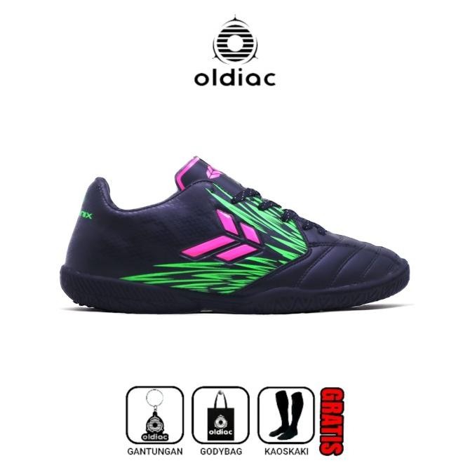 , Oldiac Sepatu Futsal Phoenix Putih Purplepink White Indoor Outdoor