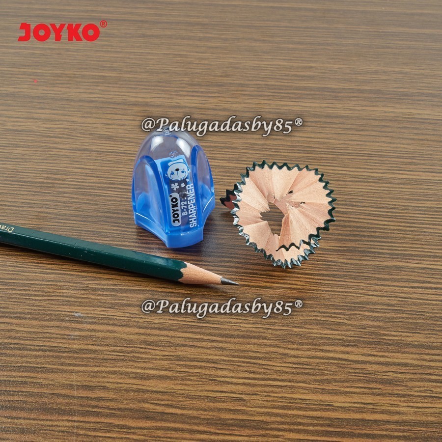 

(1 Biji) GROSIR Rautan JOYKO B-72 1 Lubang 4.4 x 3.1 cm / Sharpener Rautan Serutan Joyko B-72 /