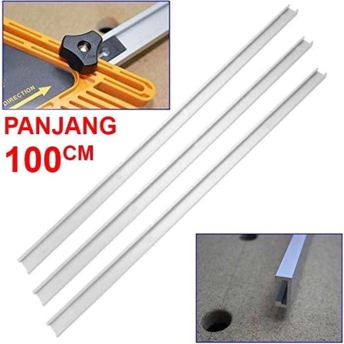 Termurah Miter Saw Track / Table Saw Runner / Fence Rail / Sled T Track