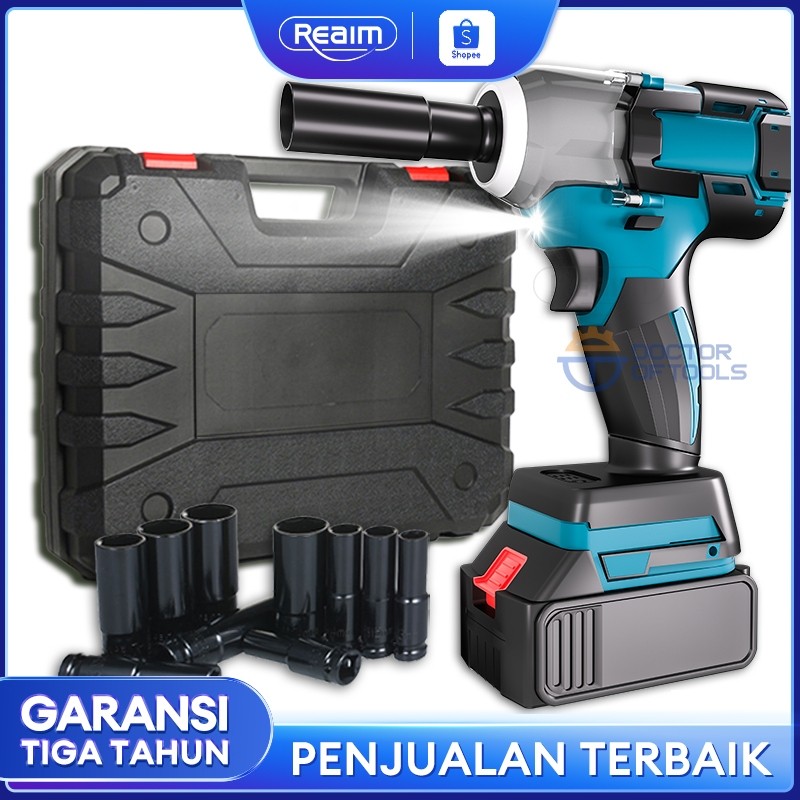 READY Reaim Impact Wrench Brushless Mesin Bor Impact Wrench Cordless Impact Wrench sikat listrik