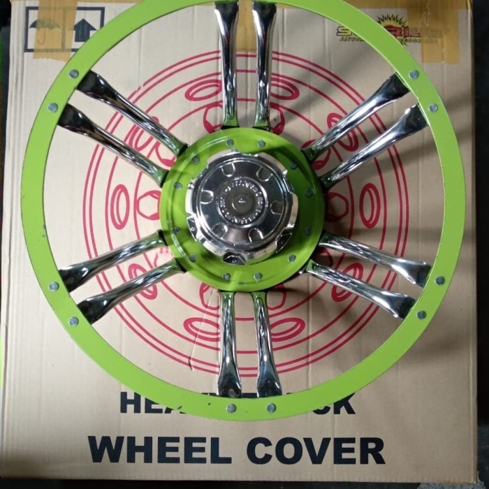 DOP RODA TRUK RING 16 BAN BELAKANG DABEL MODEL MANGKOK WARNA KUNING