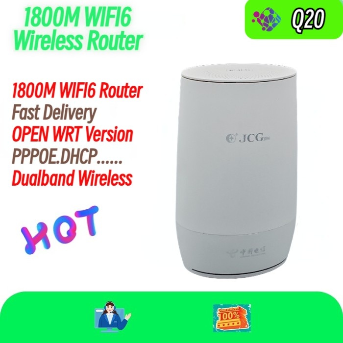 AX1800 DUAL BAND WI-FI6 MESH ROUTER WIFI6 JCG Q20 OPEN WRT BEKAS