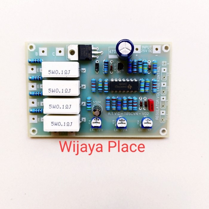KIT POWER SUPPLAY RTVC 30 AMP PCB FIBER RESISTOR KAKI TEMBAGA FULL UPDATE KOMPONEN