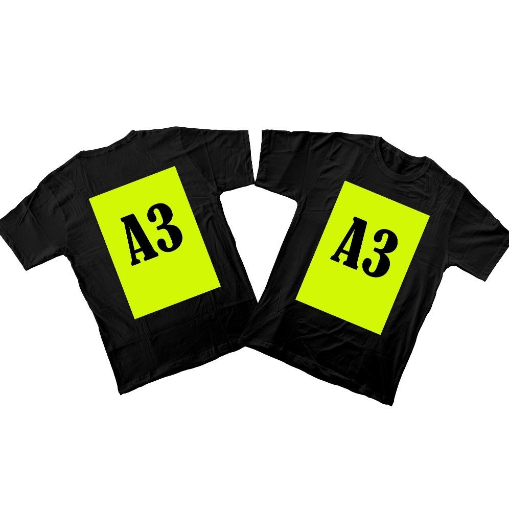 CR - 369 BAJU KAOS SABLON SATUAN CUSTOM DEPAN BELAKANG BISA REQUEST FOTO GAMBAR LOGO NAMA TULISAN KA