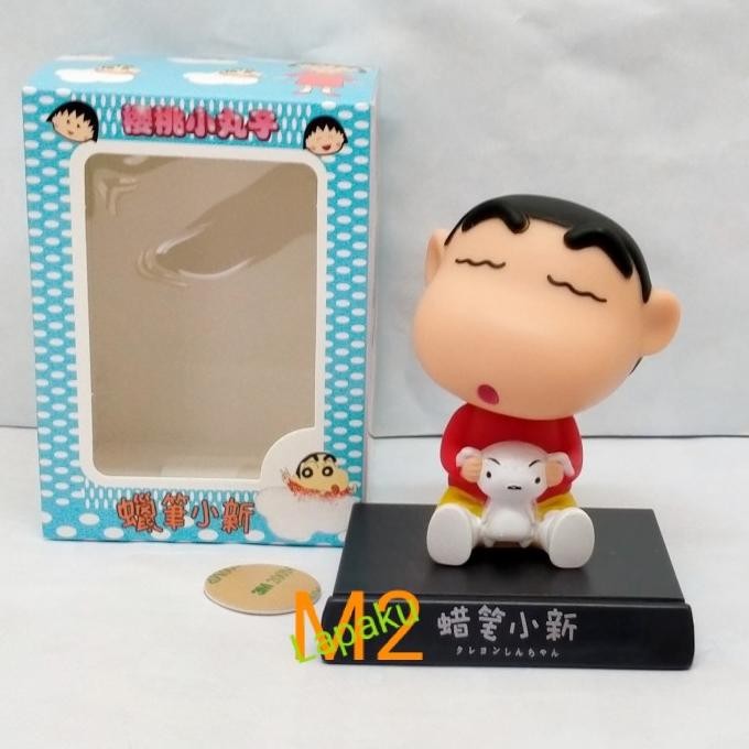 Miniatur/pajangan dasboard mobil Bobblehead sinchan MS02