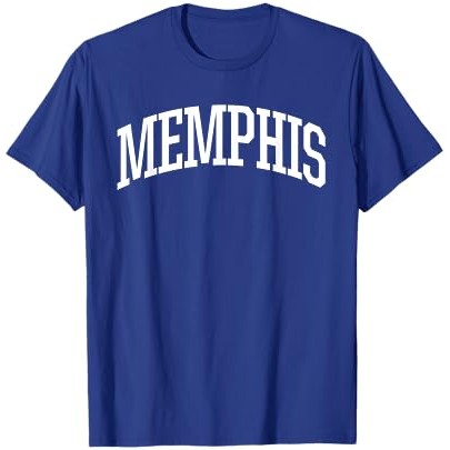 Kaos Memphis / Memphis Sports College-Style T |bu8fcDnE|