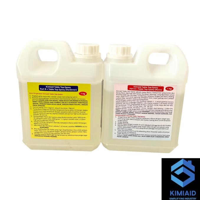 Furniture Epoxy Resin Table Top - 2 Kg - Epoxy Resin Meja Table Top