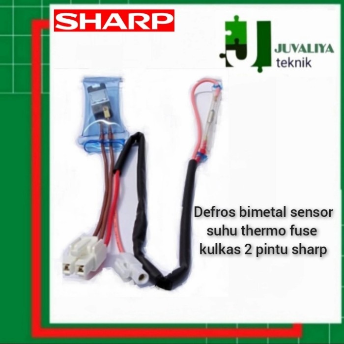 SENSOR BIMETAL DEFROST SUHU THERMO FUSE KULKAS SHARP 2 PINTU