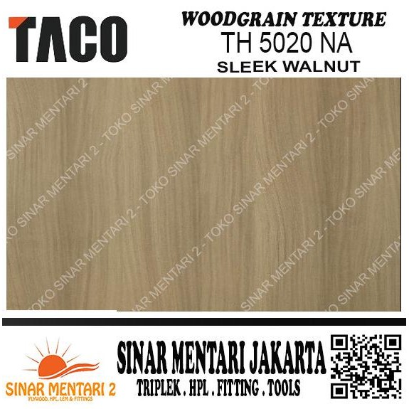Taco Hpl Woodgrain Texture Th 5020 Na Sleek Walnut