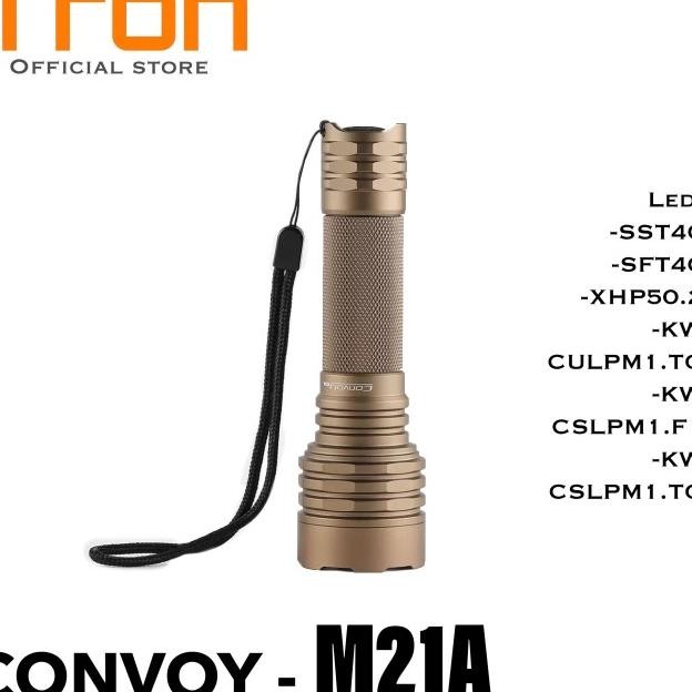 Senter Convoy M21A Dengan Varian Led Flashlight