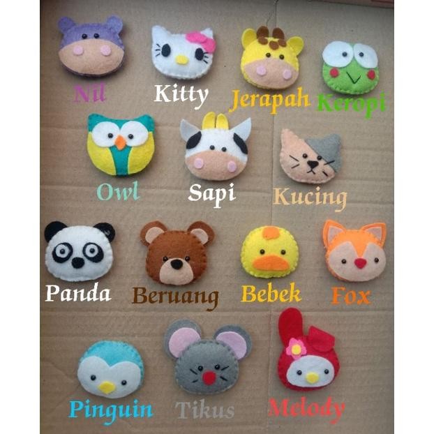 Aplikasi/Hiasan boneka flanel