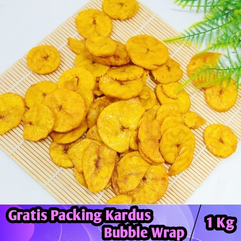 

[1Kg] Keripik Pisang Manis / Kripik Pisang Koin Original - Iqorni Snack makanan ringan snack kiloan