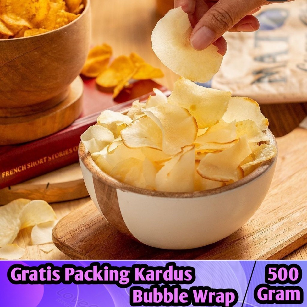 

Keripik Singkong Original 500gram / Chuba Kripik Singkong - Iqorni Snack jajanan jadul ringan