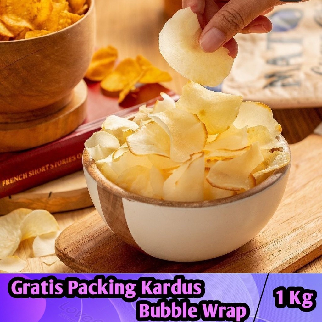 

[1Kg] Keripik Singkong Original / Chuba Keripik Singkong Renyah Gurih - Iqorni Snack makanan ringan