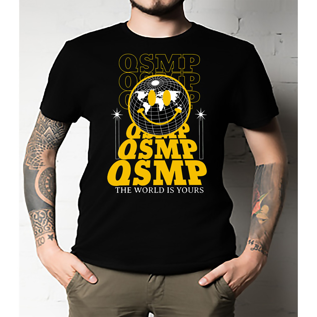 Kaos Klasik Esensial Qsmp Semua Ukuran