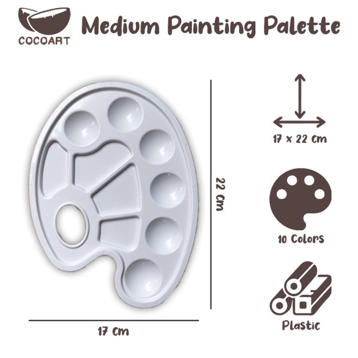 

Seka - Diskon Viral Palet Lukis ( 17 X 22 Cm ) // Painting Pallete