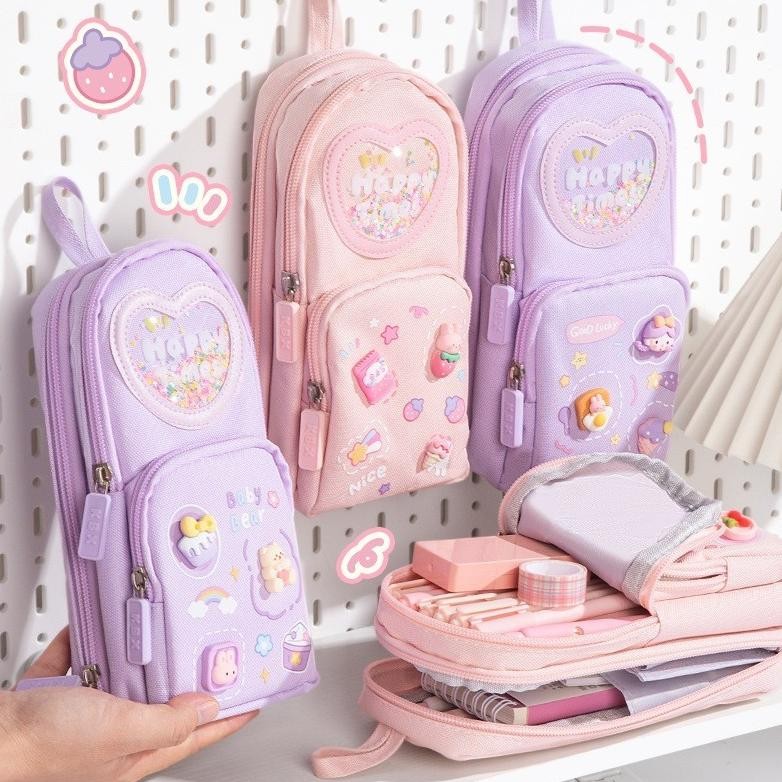 

Murah Tempat Pensil Kotak 3D Anak Perempuan Lucu Besar/ Kotak Pensil Kanvas 6 Ruang/Kotak Pensil Anak Sekolah/Tempat Pensil Kapasitas Besar Stroberi/Ceri/Es Krim Promo
