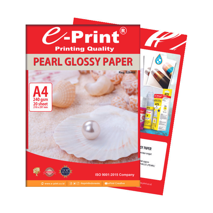 

Kertas Foto e-Print Pearl Glossy A4 240 GSM