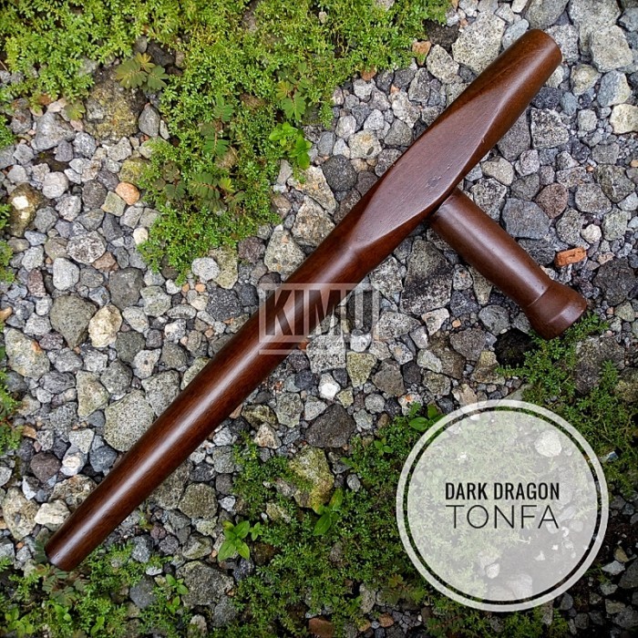 KIMU Dark Dragon Tonfa Pendek -Kayu Bengkirai-