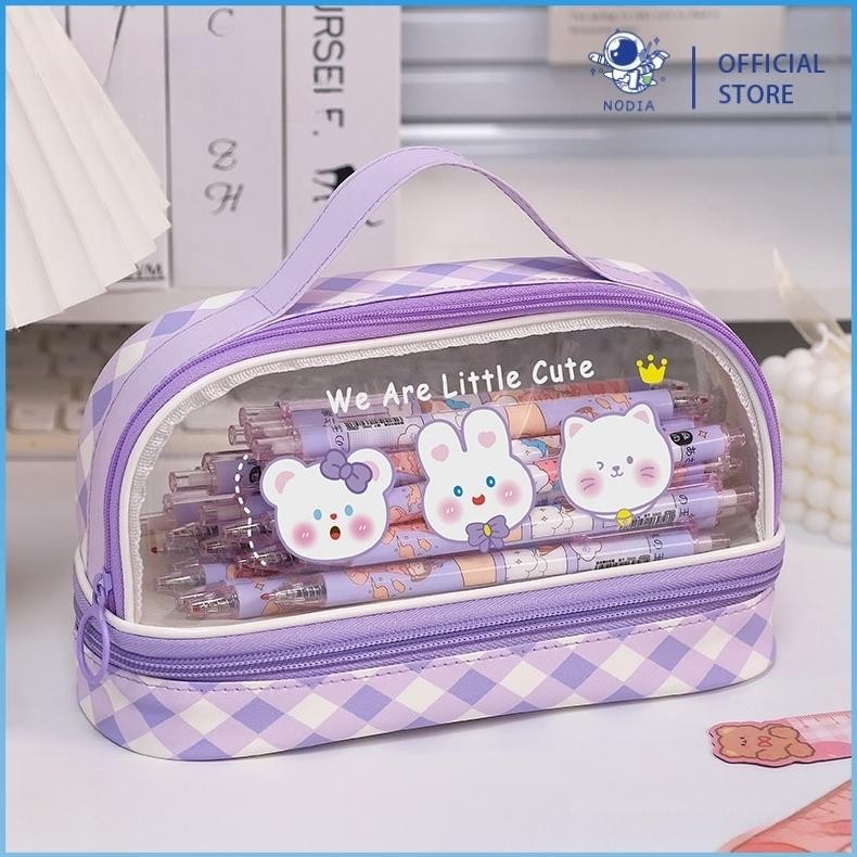 

Sale Nodia Tas Pensil Dua Lapis Pencil Case Kapasitas Besar Tas Alat Tulis Pvc Transparan Siswa Tas Penyimpanan Mainan Kecil Perlengkapan Alat Tulis Siswa Sekolah Dasar Gratis Ongkir