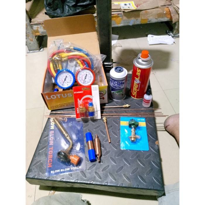 GF151-PAKET PENGISIAN FREON MOBIL+KULKAS+KULKAS LENGKAP